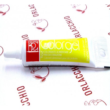 COLOR GEL GIALLO LIMONE 20 gr MODECOR SENZA GLUTINE