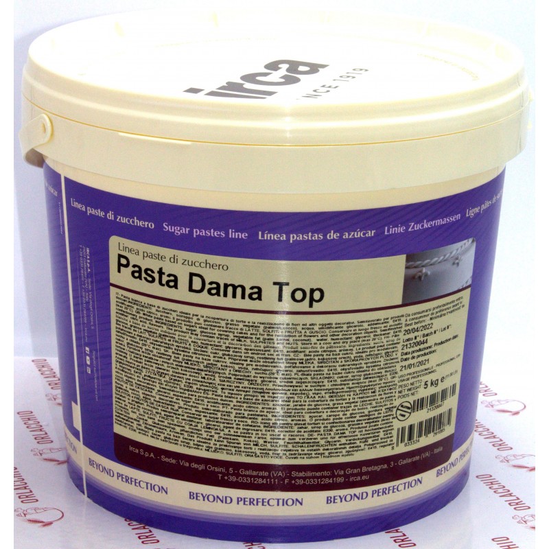 Pasta Di Zucchero Bianca Irca Model Dama Top Special 5kg-Senza E171 - Cake  Love