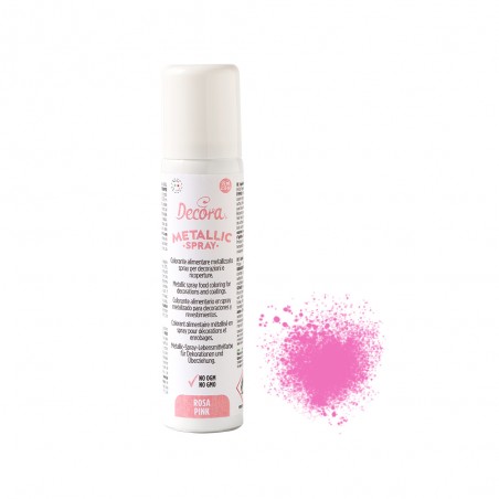 METALLIC SPRAY ROSA 75ml DECORA