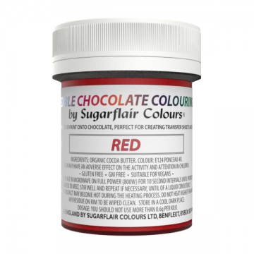 COLORANTE AL CIOCCOLATO ROSSO SUGARFLAIR 35gr