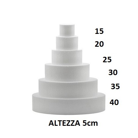 POLISTIROLO DIAMETRO 15 H 5